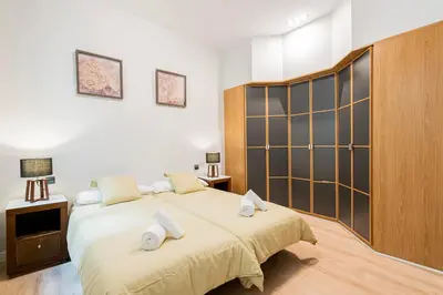Cama o camas de una habitación en Atocha3 Superb Location - 4Bedrooms 2 Baths