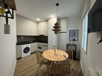 Una cocina o zona de cocina en Habitaciones plaza payor