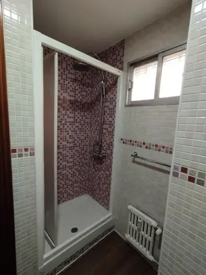 Un baño de Piso luminoso en Madrid Rio