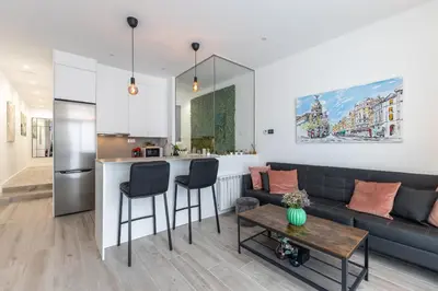 Una cocina o zona de cocina en Apartamento en la Plaza Olavide
