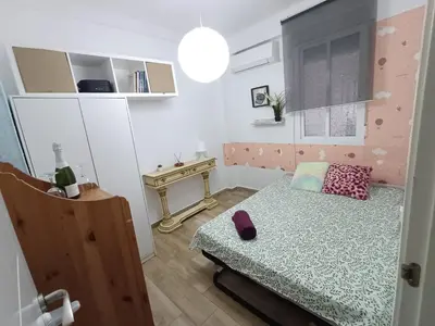 Cama o camas de una habitación en room en madrid pacifico
