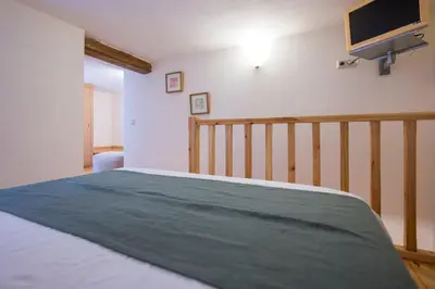 Cama o camas de una habitación en Céntrico apto entre Sol y Gran vía
