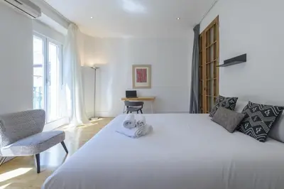 Cama o camas de una habitación en GuestReady - Madrid Urban Retreat