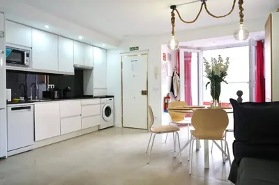 Una cocina o zona de cocina en Apartamento Ágüelos