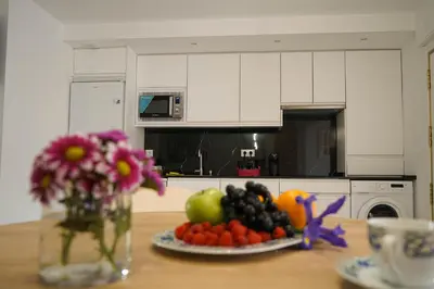 Una cocina o zona de cocina en Apartamento Ágüelos