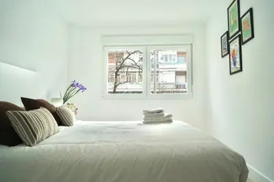 Cama o camas de una habitación en Apartamento Ágüelos
