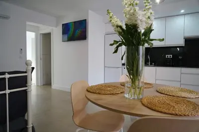 Una cocina o zona de cocina en Apartamento Ágüelos