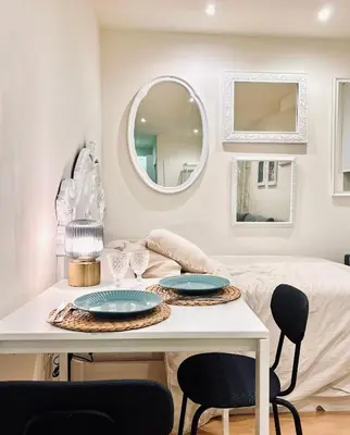 Cama o camas de una habitación en Apartamento Centro de Madrid