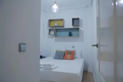 Cama o camas de una habitación en Cozy 2 bedrooms apartment in Chamberi (A.M)