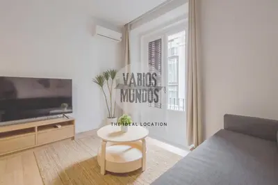 Una televisión o centro de entretenimiento en Tu balcón en Madrid para 3, Carretas 25