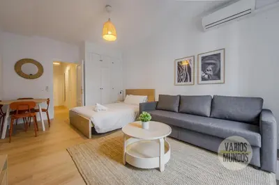 Cama o camas de una habitación en Comodo y centrico Loft en calle Carretas - Madrid Centro