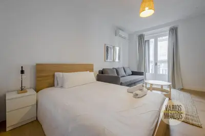 Cama o camas de una habitación en Comodo y centrico Loft en calle Carretas - Madrid Centro