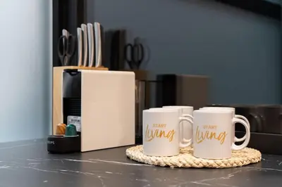 Utensilios para hacer té y café en Urban Loft near Atocha (Ercilla N)