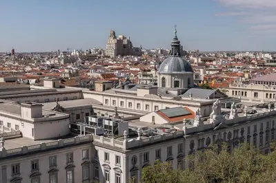 Vista general de Madrid o vista desde el apartamento