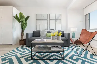 Zona de estar de Homeclub Apartment at Plaza Colon XXIII