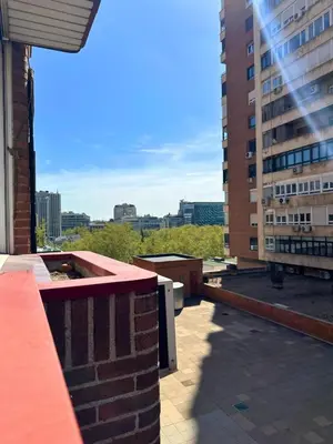 Un balcón o terraza de Apartamento Acogedor al lado del Estadio Bernabéu