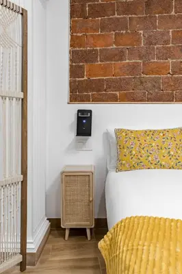 Cama o camas de una habitación en Chueca Center - Estudios en el Centro de Madrid