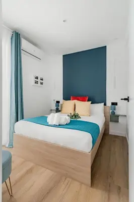 Cama o camas de una habitación en Gran Vía VII - Apartamento de 1 dormitorio