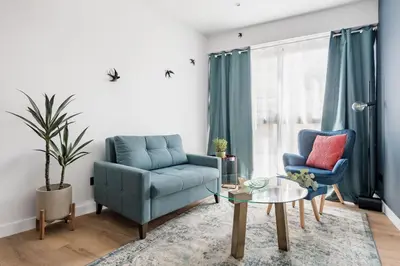 Zona de estar de Gran Vía VII - Apartamento de 1 dormitorio