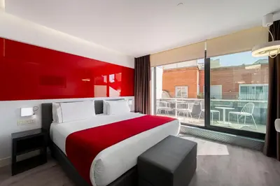 Cama o camas de una habitación en Eurostars Central