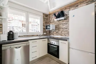 Una cocina o zona de cocina en Charming flat in Madrid-Rio