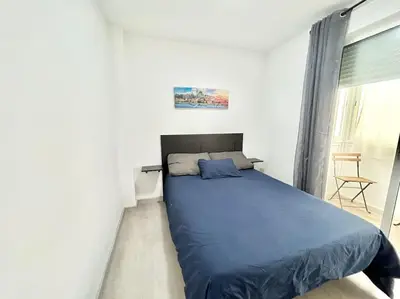 Cama o camas de una habitación en Metro Avenida de América 09