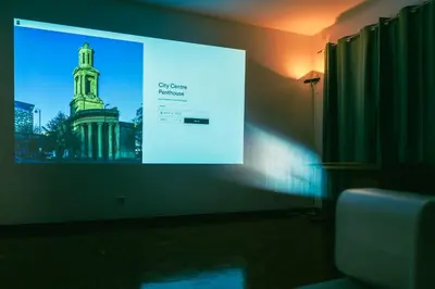 Una televisión o centro de entretenimiento en Madrid Rio