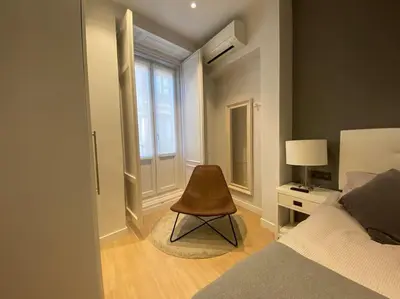 Cama o camas de una habitación en Apto Chueca 1 dormitorio. 2 baños
