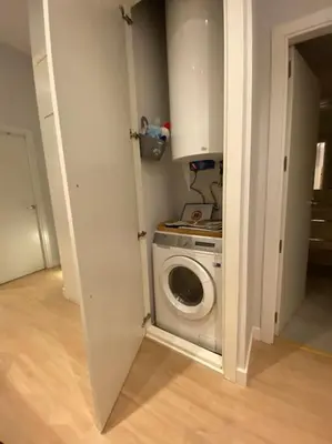 Plano de Apto Chueca 1 dormitorio. 2 baños