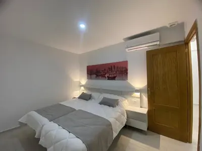 Cama o camas de una habitación en El Jardín del Ángel Aloe