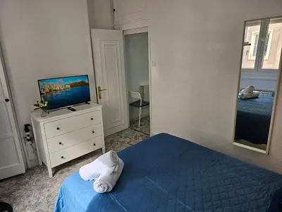 Cama o camas de una habitación en Apartamento Exterior Gran via 45 W7.8