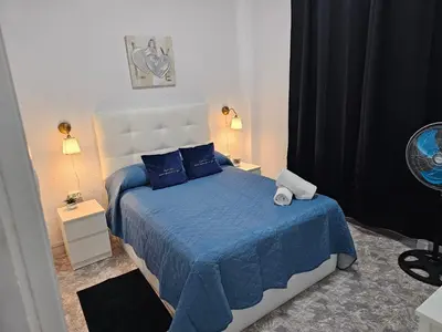 Cama o camas de una habitación en Apartamento Exterior Gran via 45 W7.8
