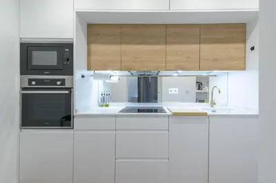 Una cocina o zona de cocina en Gran Via NEW 2BR 1BTH Elevator