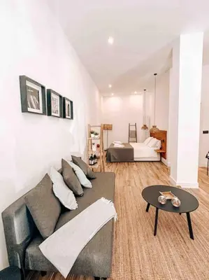 Zona de estar de Nice studio in Lavapies, downtown Madrid