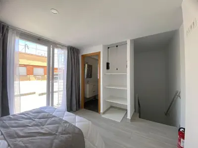 Cama o camas de una habitación en La Pilarica