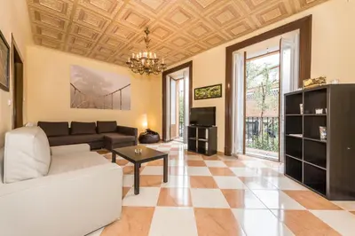 Zona de estar de Grand Latina Apartment