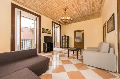 Zona de estar de Grand Latina Apartment