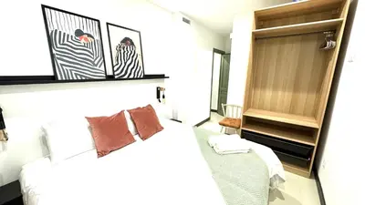 Cama o camas de una habitación en Mendívil House