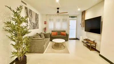 Zona de estar de Mendívil House