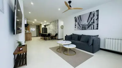Zona de estar de Mendívil House