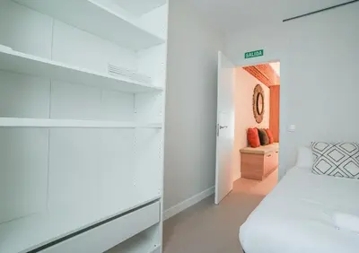 Cama o camas de una habitación en Modern apartment-2Bedrooms 1Bath-Cuatro Caminos