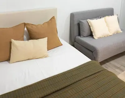 Cama o camas de una habitación en JL11SD Estudio Chamberi WIFI