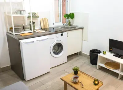 Una cocina o zona de cocina en JL11SD Estudio Chamberi WIFI