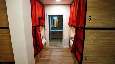 Cama o camas de una habitación en Fit Hostel Madrid