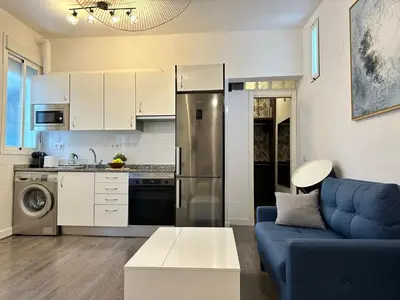 Una cocina o zona de cocina en Céntrico y tranquilo