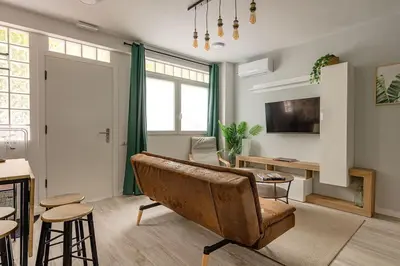 Zona de estar de Cozy duplex apartment in Barrio de Salamanca - Heredia