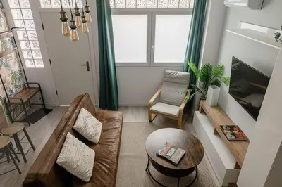 Zona de estar de Cozy duplex apartment in Barrio de Salamanca - Heredia