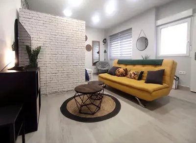 Zona de estar de Comfortable studio in Barrio Salamanca - Bejar