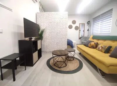 Zona de estar de Comfortable studio in Barrio Salamanca - Bejar