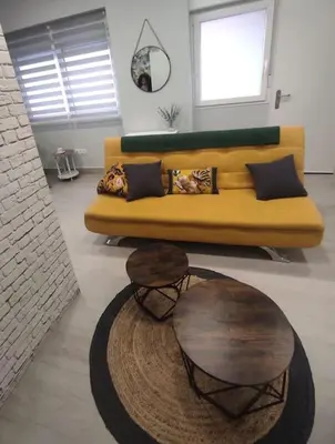 Zona de estar de Comfortable studio in Barrio Salamanca - Bejar